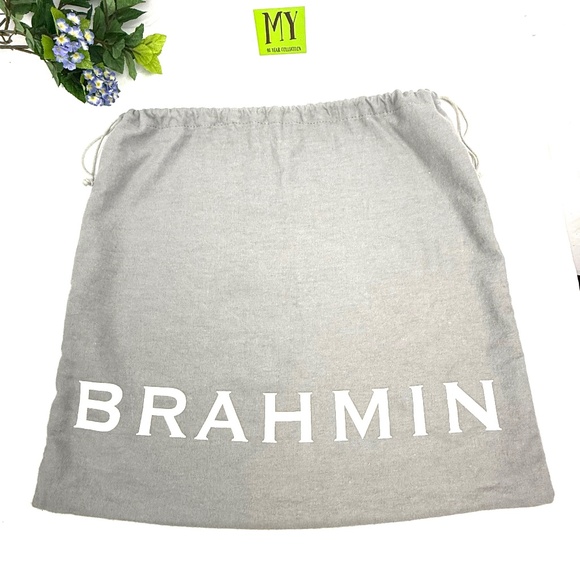 Brahmin Gray Drawstring Dust Bag for Handbag or Purse Storage - Picture 1 of 9